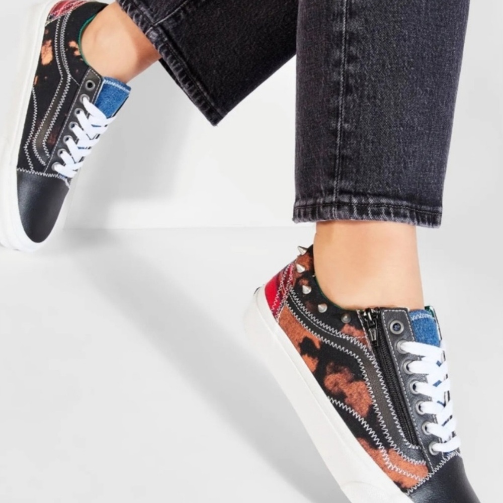 NEW! Vans Old Skopl Zip Tartan Daze Spike Sneakers, unisex. Mens 6, Womans 7.5 - Picture 2 of 16